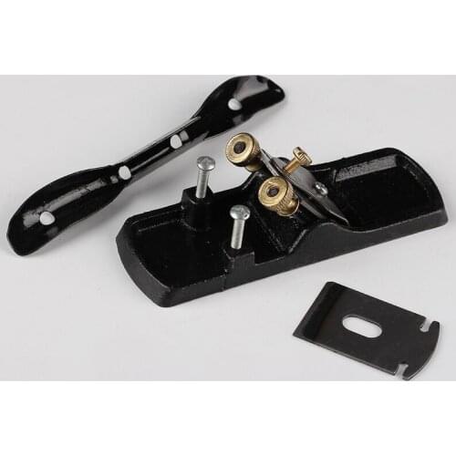 Mini hand push cast iron black woodworking planer hand planing double wire small planer