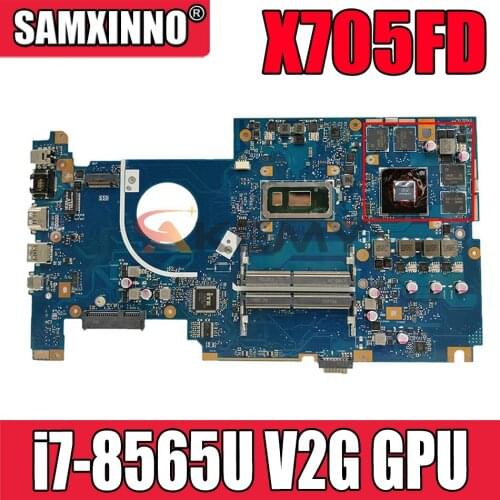 Akemy X705FD original mainboard with i7-8565U V2G GPU For ASUS X705FD X705FN X705F laptop motherboard mainboard tested full 100