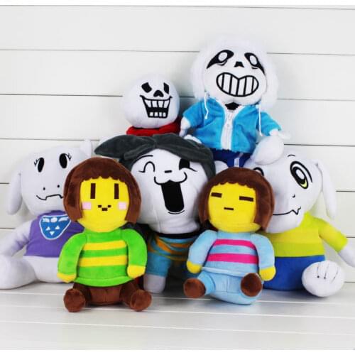20-37cm Undertale Plush Doll Sans Asriel Toriel Temmie Frisk Chara Undyne Soft Stuffed Doll Plush Figure Toy