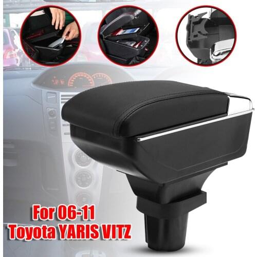 1pcs Armrest with leatherette Padding And 1pcs All required hardware For 2006-2011 Toyota Yaris/Vitz 5dr hatchback
