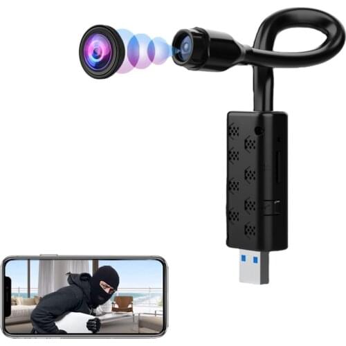 Mini high-definition portable IP wireless home security WiFi camera with motion detection remote monitoring for iOS/Android