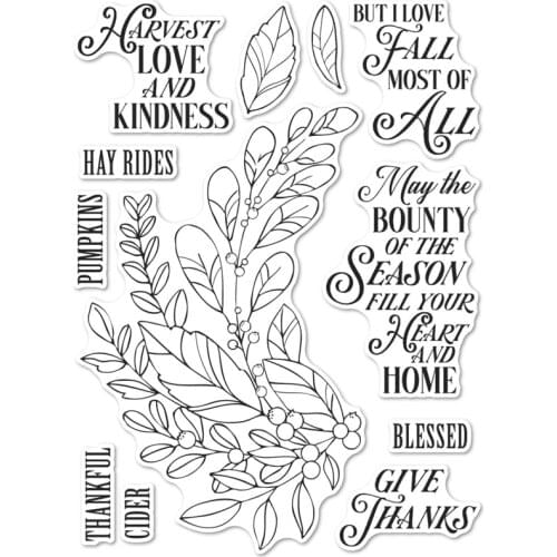 Harvest Love and Ki Transparent Clear Silicone Stamp/Seal for DIY scrapbooking/photo album Decorative clear stamp sheets FXL0403