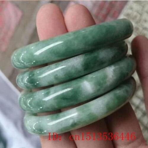 Drop Shipping Wholesale High Quality Natural 54-64mm Jade Bangles Jewelry Lucky Auspicious Safety Amulet Bracelet Fine Jewelry