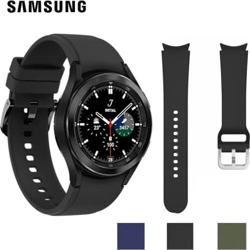 Samsung Galaxy Watch4 44mm 40mm Silicone Strap New Bracelet Eco-friendly Silicone 20mm Watch Band Mens Watch