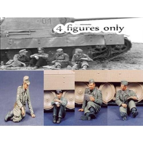 Resin soldier model 4-person kit 1:35