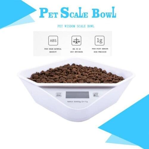 Pets Smart Food Bowl Measure Weight Cats Dogs Multifunctional Digital Scale Pet Feeder