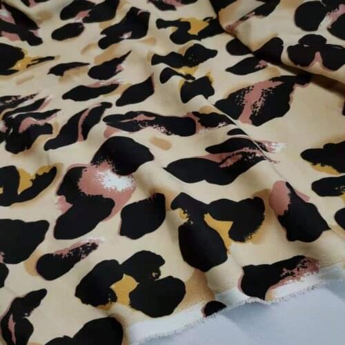 On Sale Leopard Stretchy Craft Sewing Chiffon Material