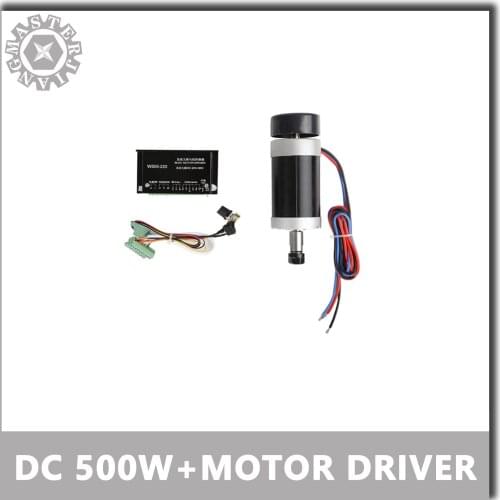 WS55-220 DC20-50V Stepper Motor Driver Kit+NEW CNC DC 500W Brushless Spindle Motor 0.5KW ER11 55MM brushless spindle