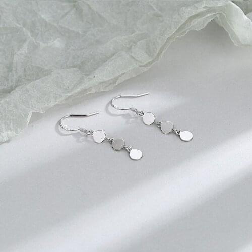 2021 Sterling Silver Personality Ear Hook Fashion Temperament Long Tassel Earrings Women Unique Jewelry Accessories Wholesale