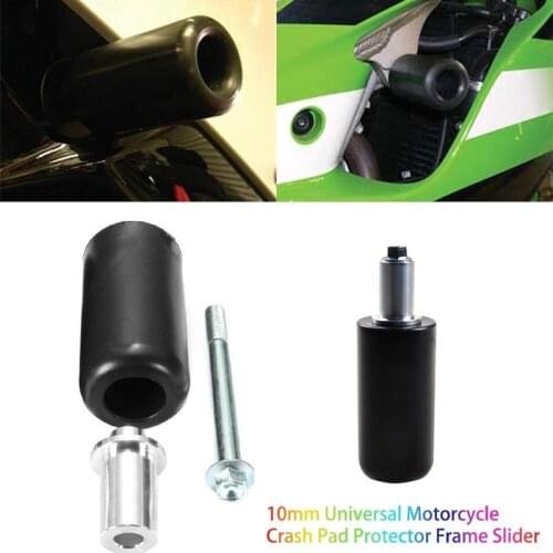 10mm Universal Motorcycle Frame Sliders Anti Crash Protector Glue Stick Anti Crash Pad Falling Protection 1 pair