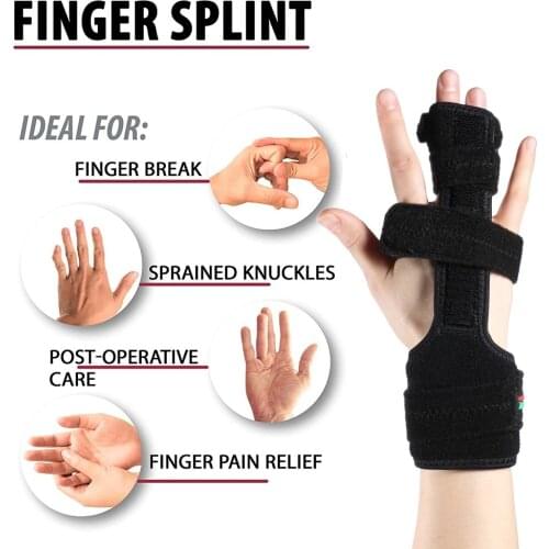 1PCS Wrist Thumb Finger Splint Corrector Medical Support Guard Splint for Treat Finger Finger Guard Stiffness Pain Immobilizer