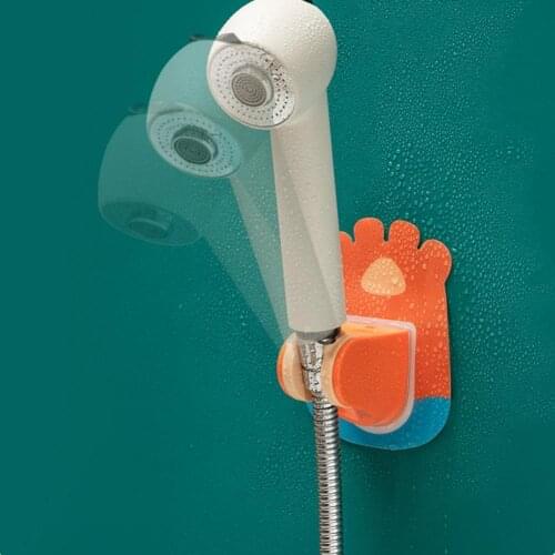 360 ° shower head holder adjustable self-adhesive shower head bracket wall mount stand SPA bathroom universal ABS 1pc