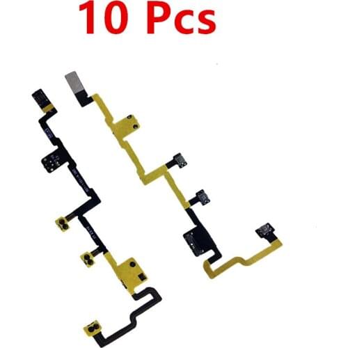 10 Pcs Power on/off Switch Button Volume Control Power Flex Cable For iPad 2 A1395 A1396 A1397 (Ordinary Version )