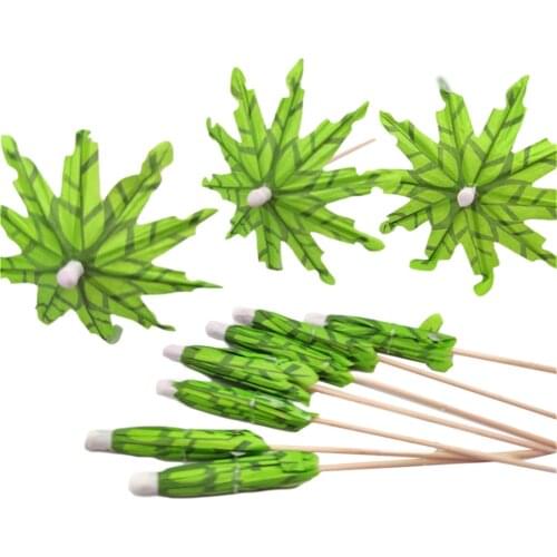 10pcs Tropical Coconut Palm Tree Paper Umbrella Cocktail Picks Ideal Decoration For Cocktails Fruits Ice Cream Cakes
