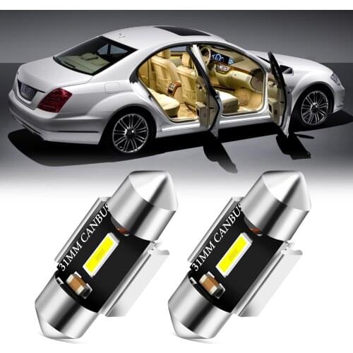 2Pcs Festoon 31mm C5W C10W Canbus No Error LED Bulbs For Lada Niva Kalina Granta Priora Largus Samara Priova Vesta 2110