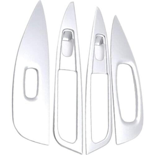 4Pcs Gl Switch Trim Frame Window Lift Armrest Switch Trim Patch for Nissan Rogue Sport Qashqai J11 2014-2019