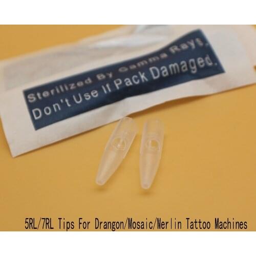 500Pcs 5RL&7RL Permanent Makeup Needles Caps Tattoo Machine Needles tips For BioTouch Drangon/Mosaic/Merlin Tattoo Machines