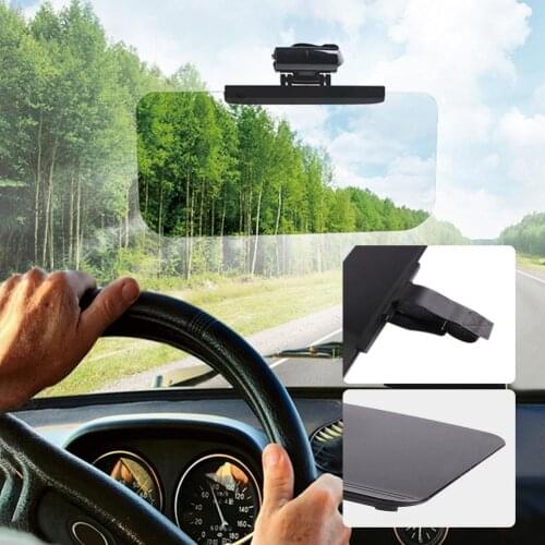 Car Visor Adjustable Anti-Glare Visor HD Car Sun Visor For Day/Night Driving Car Visor Anti-UV Block Visors Interior Left Right