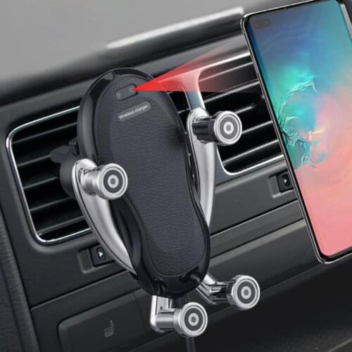 K86 Wireless Car Auto Air Vent Automatic Clamping Quick Charging Phone Charger Universal Car Bracket
