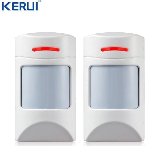 Kerui Wireless 433Mhz Pet Immune Motion PIR Detector 2 PCS For Security Home GSM Alarm System Security anti-pet immunity