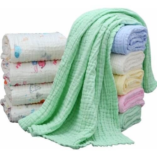 Baby Muslin Squares Diaper Muslin Swaddle Bamboo Baby Blanket Newborn Baby Swaddle Wrap Baby Blankets Newborn Cotton Manta Bebe