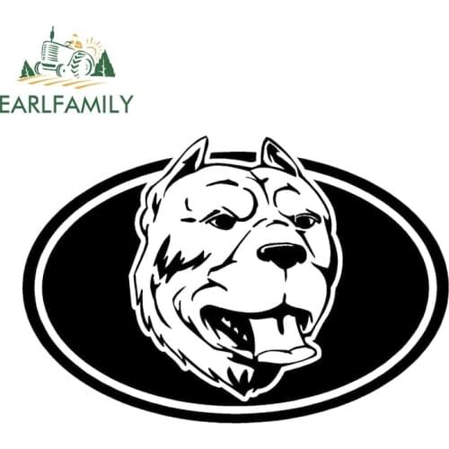 EARLFAMILY 13cm x 8.3cm AMERICAN PIT BULL TERRIER Dog Oval Breed Windows Vinyl Stickers for Car Window Bumper Decal