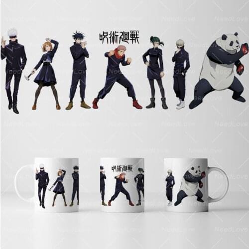 Jujutsu Kaisen Satoru Gojo Megumi Fushiguro Yuji Itadori Ceramic Coffee Mug Creative Milk Mug Water Cup Perfect Gift