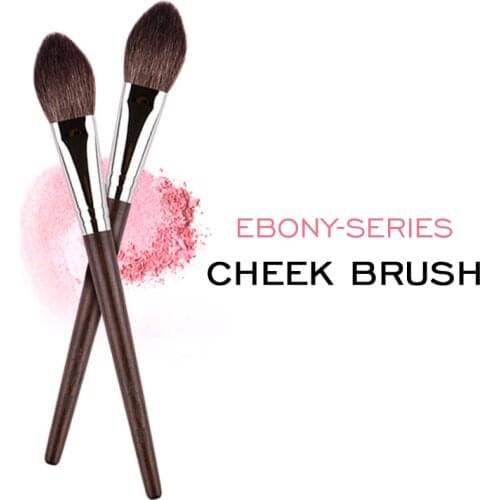 MyDestiny Ebony Cheek Brush - Tapered Precision Powder Blush Highlighter Face Mkauep Brush Cosmetics Beauty Tool