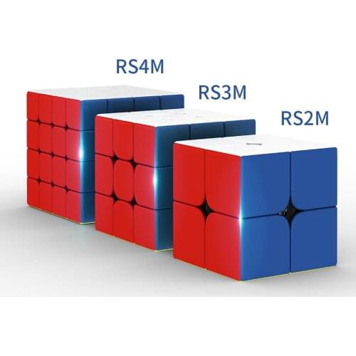 Moyu Rs3m 2020 Magnetic 3x3x3 Cube Moyu MF RS2M 2x2 RS4M 4x4 Magico Cubes Rs4 M Magnetic Cube Puzzle Cube Toys for Children