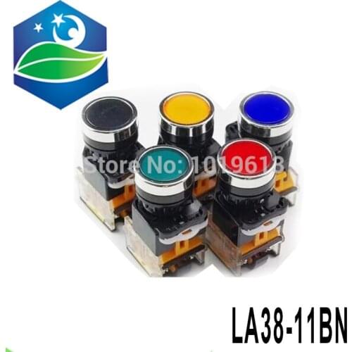 LA38-11BN self-motion Reset Push button switch 22mm 1NO 1NC