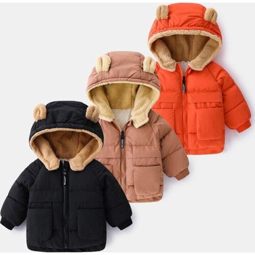 2021 New Arrival Winter Clothes Baby Girl Boys Casual Fashion Coat Childrens Clothing Kids Cute Hooded Down Parkas Ropa Bebe