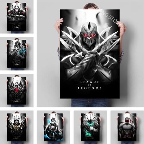 Popular Game League Of Legends Poster Mural Ink Painting Canvas Printing Picture For Modern Art Wall Decoration And Room Decor
