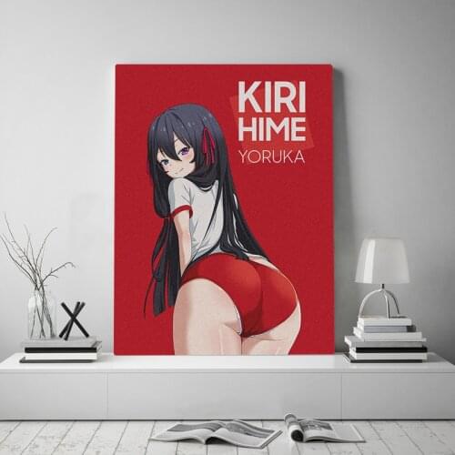 Yoruka Kirihime Saijaku Muhai no Bahamut Canvas poster Painting wall Art decor Living room Bedroom Study Home Decoration Prints