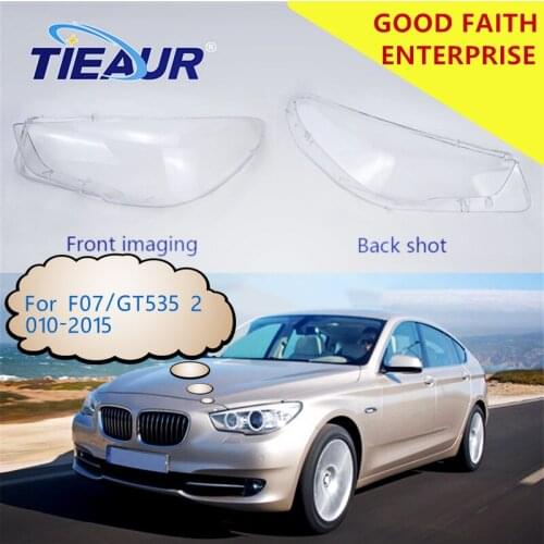 Car Clear Front Headlight Glass Lens Cover for F07/GT535 GT530 GT535 GT550 Headlamp Transparent Shell 10-15 Replacement DIY