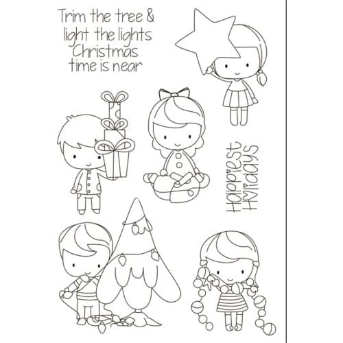 11x16 Boy and girl Transparent Clear Silicone Stamp Seal for DIY scrapbooking photo album Decorative clear stamp