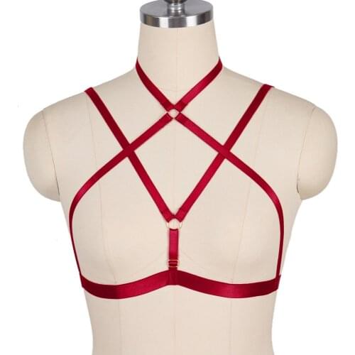 Body Belts Leg Harness Sexy Lingerie Goth Stockings Suspenders Womens Underwear Harness Fashion Bdsm Gothic Clothes Garter Bra