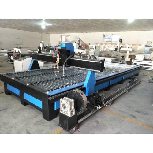 Made In China 1325 1530 1560 drilling head rotary cnc pipe plasma tube cutter cnc plasma cutting machine for metal iron copper