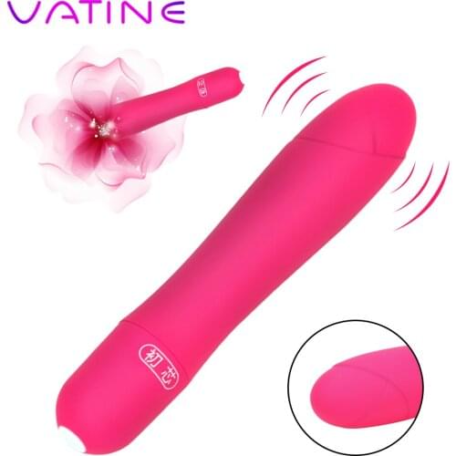 VATINE 5 Speeds G Spot Magic Wand Small Size Vibrator Clit Stimulator Female Vagina Clitoris Massager AV Stick Vibrator