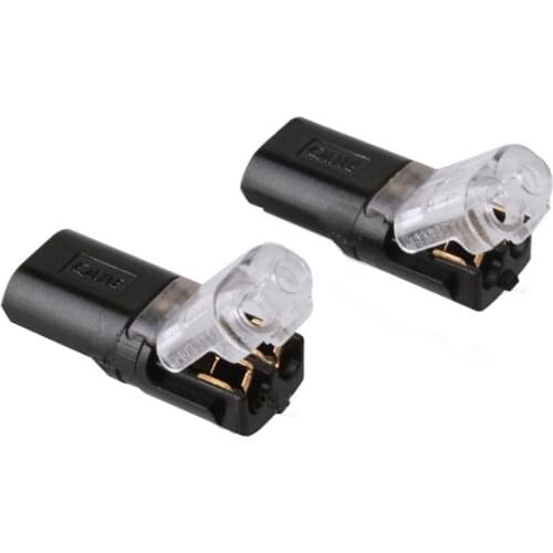 10pcs/5pcs 2p Spring Connector wire with no welding no screws Quick Connector cable clamp Terminal Block 2 Way for led strip