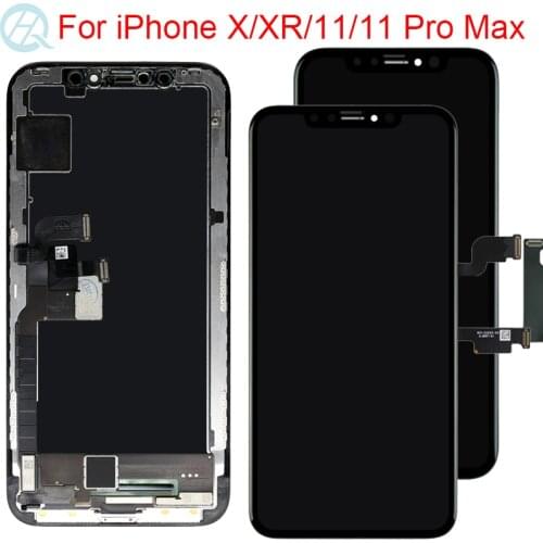 100% Tested LCD For iPhone 11 Pro Max LCD Display Digitizer Glass Screen For iPhone XR X XS Max Display Touch Screen Assembly
