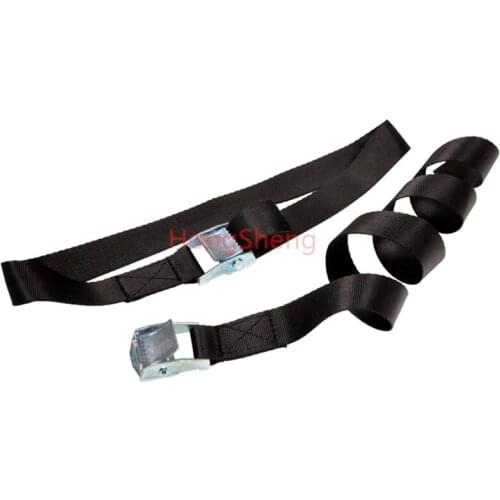 2pcs 3.8cm *550cm Metal cargo lashing strap Luggage Cargo Lashing Buckle Tie-Down Belt Car Cargo Strap Strong Ratchet Belt