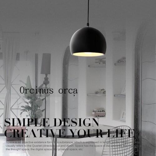 American style modern LED restaurant lamp bar desk lamp single aluminum lamp creative industrial art dining room hanging lamp