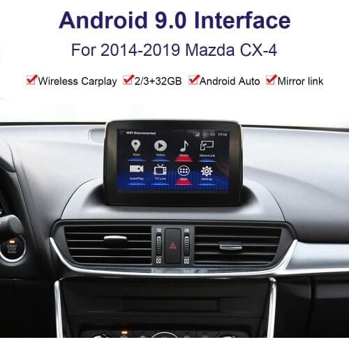 Android system car GPS navigation Video interface for Mazda CX-4 2014-2019 multimedia player Youtube, Carplay