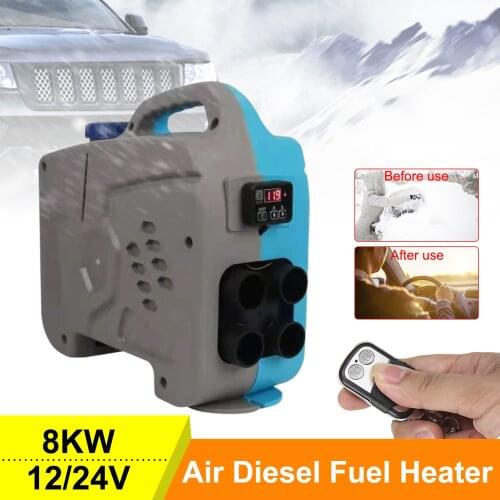 Autonomous Heater 12V 24V 5KW Fuel Heater 4-hole LCD Display Air Heater For Vehicle Universal For Car Parking Heater