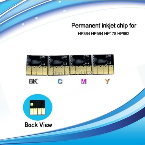 INK WAY Compatible Permanent chip for HP564 HP564XL Ink cartridge for HPB8500 B8558 C309 C5300 D5460 D7560 D6380 free shipping
