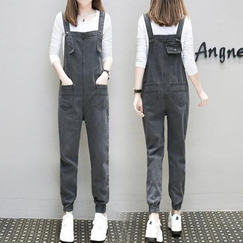 Large Size Harlan Jeans Overalls Pants Female Double Pocket Strap Jumpsuits Women Slim Sexy Jumpsuit Womens Denim Rompers Pants