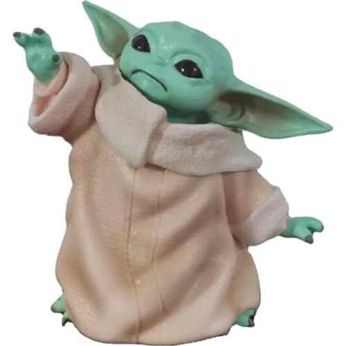 8cm Star Wars Baby Yoda Collection Action Figure Toy PVC Miniature Toys Doll Ornaments Toys for Children