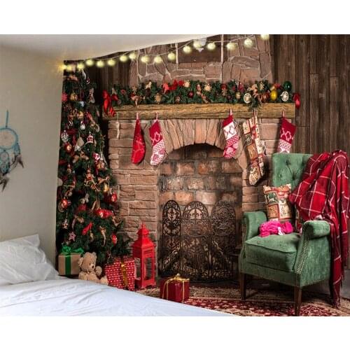 Tapestry Wall Hanging Christmas Art Tapestry Decorative Background for Living Room Bedroom