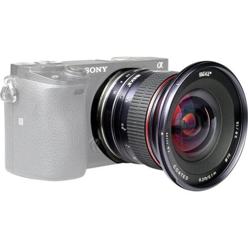Meike Camera 12mm F2.8 Wide Angle Camera Lens APS-C Manual Focus Fixed Lens for Canon EF-M Fujifilm Sony Nikon 1 M4/3 Camera