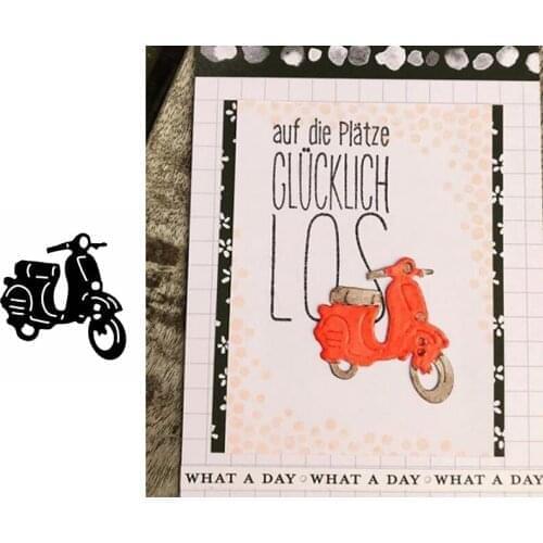 Cool Motorcycle Metal Cutting Dies DIY Card Album Making Crafts Scrapbooking Embossing Template Cutting Dies 2019
